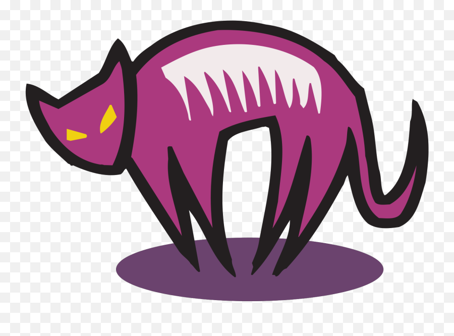 Scary Halloween Cat Svg Vector Scary Emoji,Halloween Cat Clipart