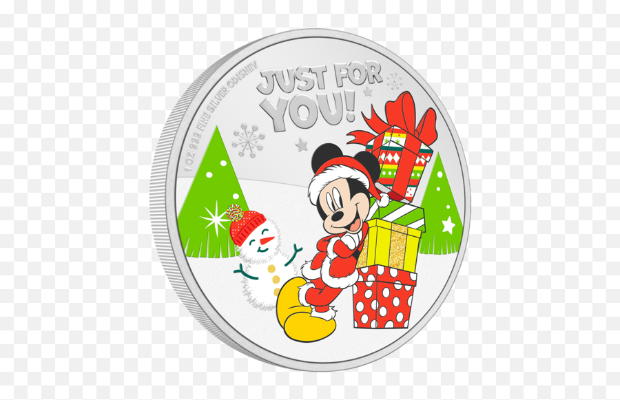 Disney Seasonu2019s Greetings 2021 1oz Silver Coin Emoji,Winterwonderland Clipart