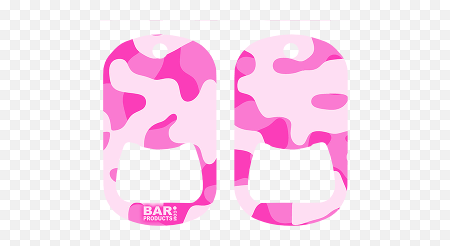 Kolorcoat Dog Tag Opener - Pink Camo Emoji,Dog Tag Png