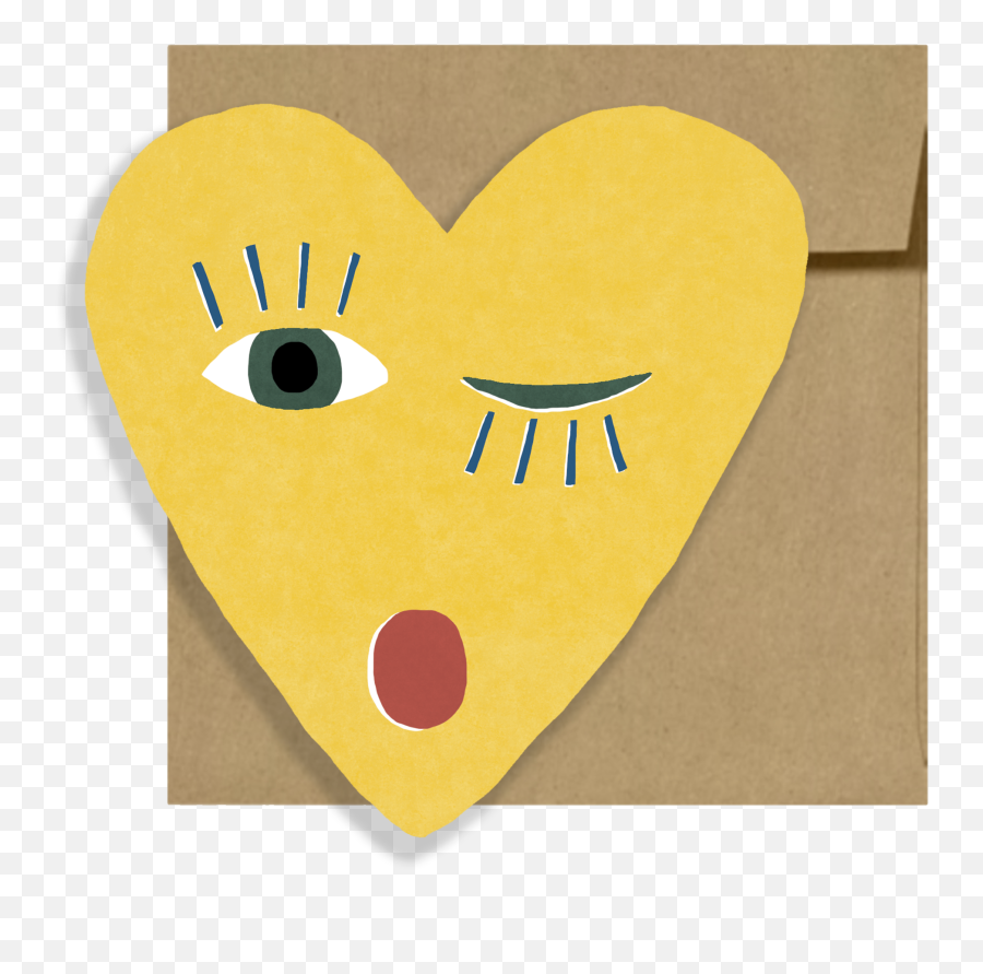 Buy Wholesale Heart Blink - Yellow Card By Isatopia Emoji,Yellow Heart Png