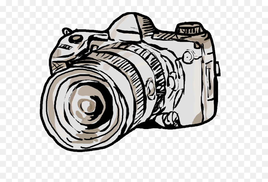 Camera Lens Drawing Photography Clip Art - Camera Lens Emoji,Camera Lens Clipart