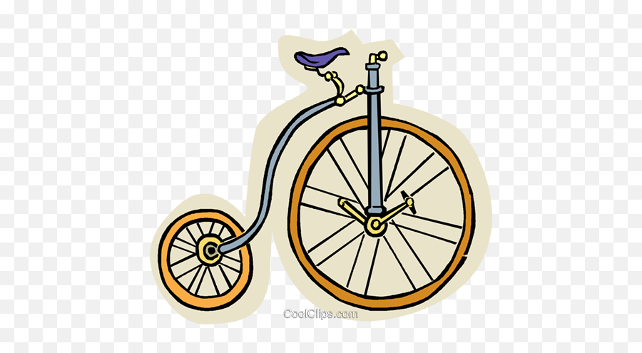 Penny Farthing Bicycle Royalty Free Vector Clip Art - Spec 1 Clip Art Penny Farthing Bicycle Emoji,Penny Clipart