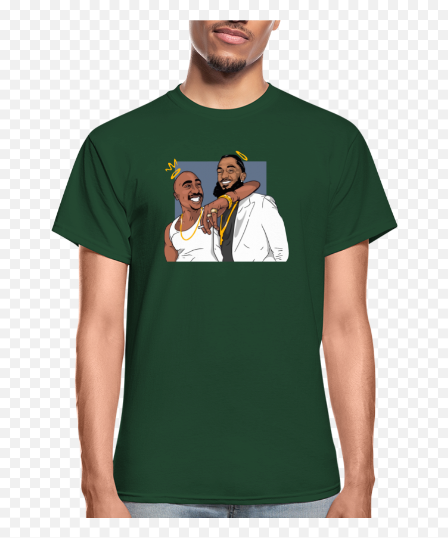 Tupac Shakur And Nipsey Hussle Tee Tshirt Emoji,Nipsey Hussle Png