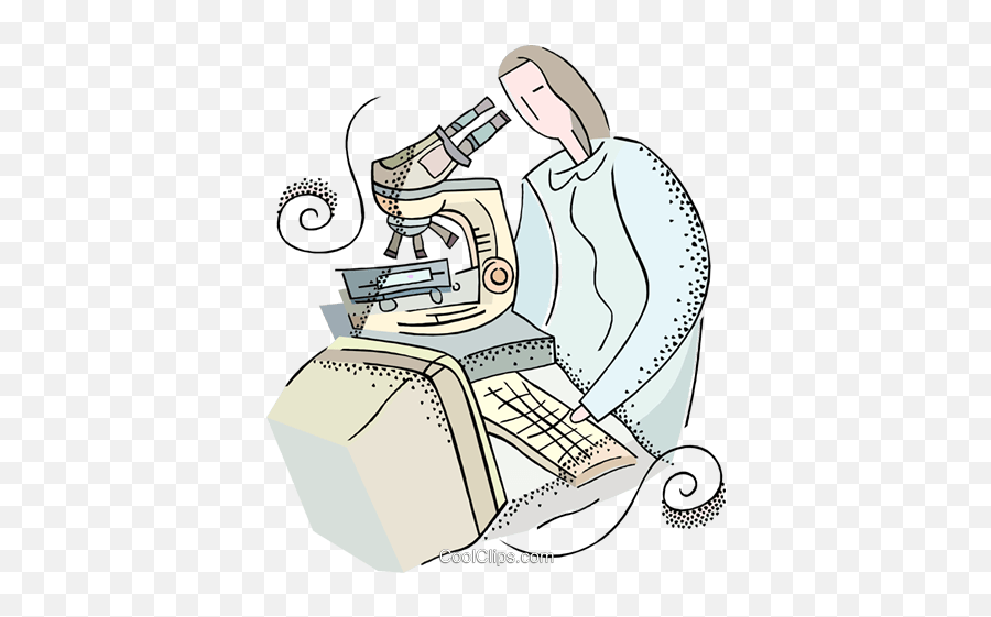 Research Scientist Royalty Free Vector Clip Art Illustration - Petrographic Microscope Emoji,Research Clipart