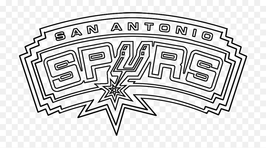 Learn How To Draw San Antonio Spurs - Spurs Basketball Coloring Pages Emoji,San Antonio Spurs Logo