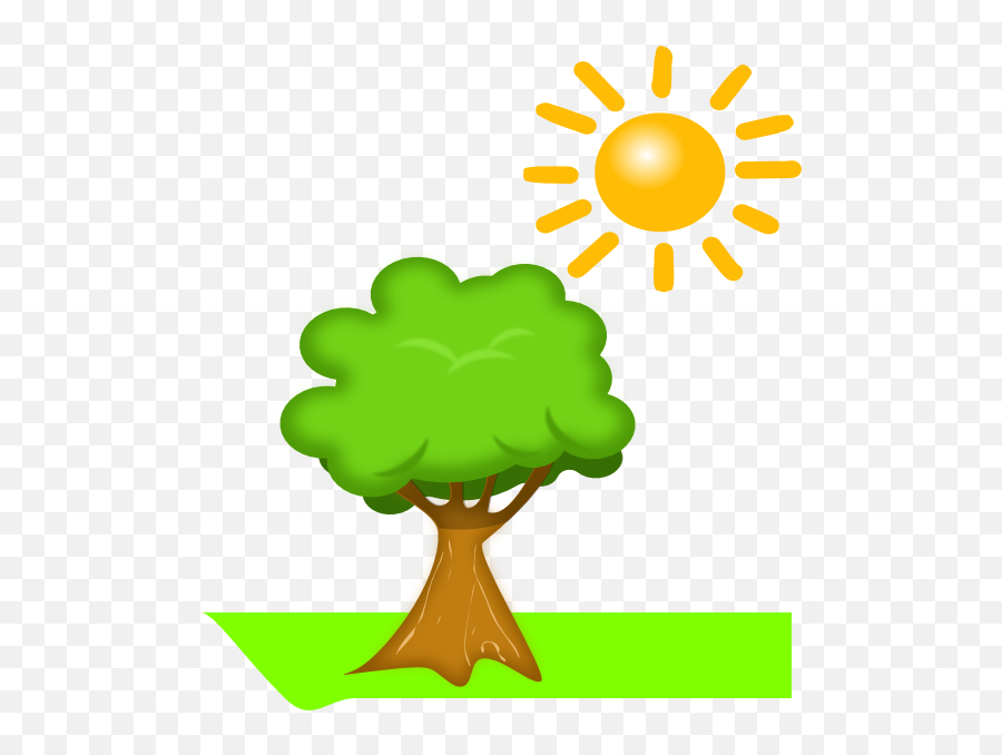 Library Of Tree And Sun Stock Png Files Clipart Art 2019 - Air And Sunlight Clipart Emoji,Sun Clipart
