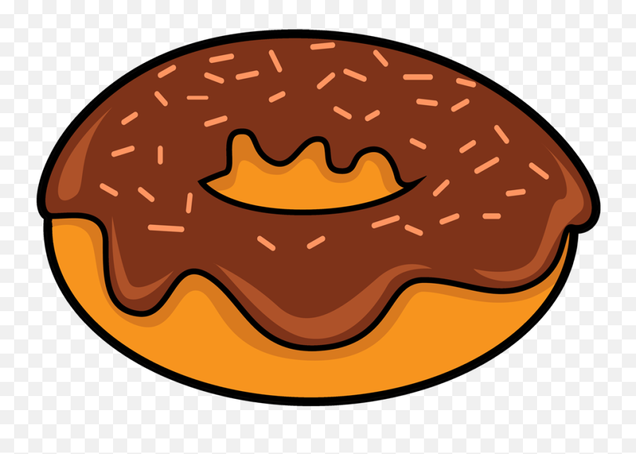 Chocolate Donut Clipart - Donut Clipart Emoji,Donut Clipart