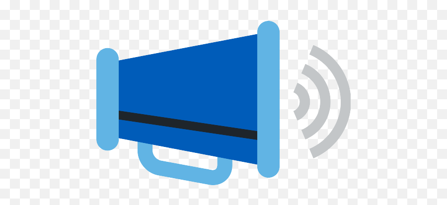 Megaphone Vector Svg Icon 20 - Png Repo Free Png Icons Blue Loudspeaker Cartoon Emoji,Megaphone Png