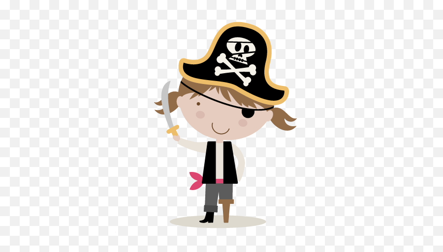 Girl Pirate Svg Cutting File For - Cute Pirate Clip Art Emoji,Pirate Png