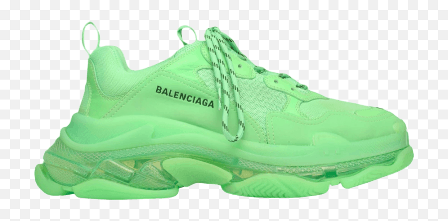 Balenciaga Triple S Sneaker U0027neon Greenu0027 - Neon Green Logo Neon Green Balenciaga Triple S Emoji,Balenciaga Logo