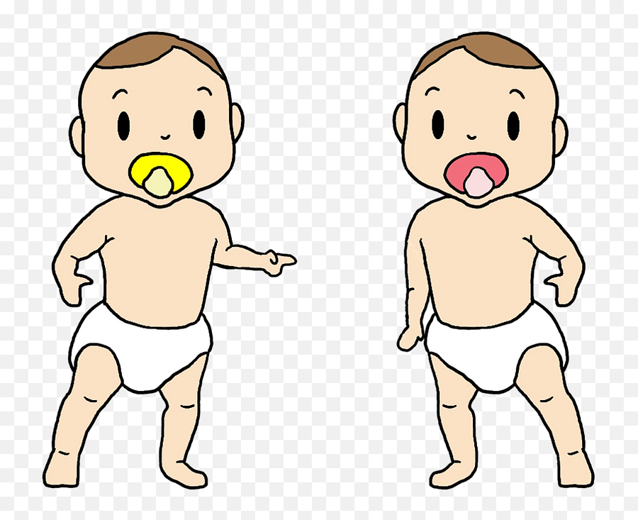 Twins Clipart - 1st Birthday Mssagw For Twins Emoji,Twins Clipart