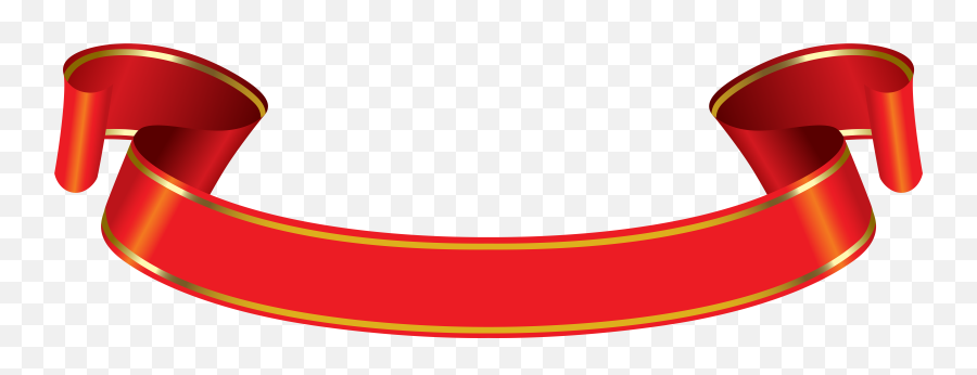 Red And Gold Banner Clipart - Politeknik Trijaya Emoji,Banner Clipart