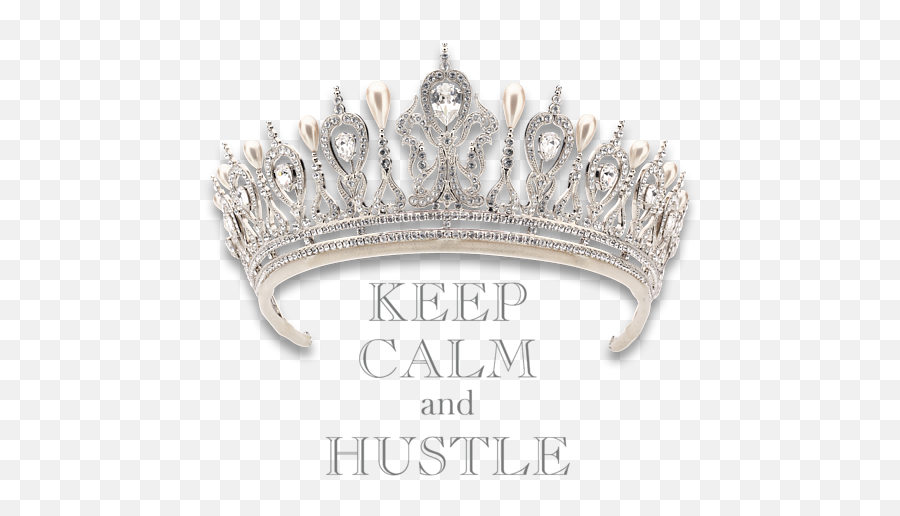 Keep Calm And Hustle Diamond Tiara - Solid Emoji,Tiara Transparent Background