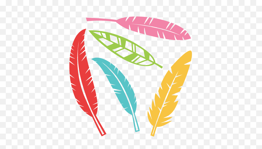 Cute Feather Clipart - Feathers Clipart Png Emoji,Feather Clipart