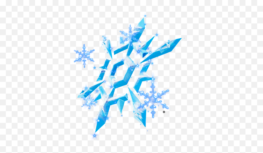 Fortnite Snow Crystal Backpack Back - Dot Emoji,Crystal Png