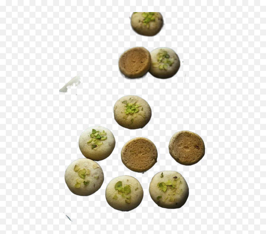 Brown Cookies On White Ceramic Plate Transparent Emoji,Plate Of Cookies Png
