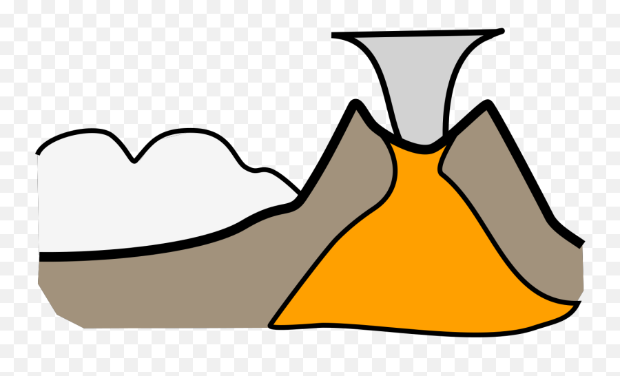 Volcano With No Background Clip Art At Clkercom - Vector Emoji,Clipart Volcanoes