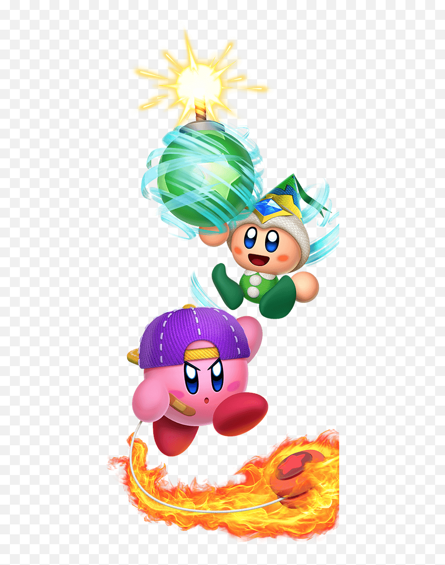 Download Kirby Star Allies Play Modes - Leaf Kirby Full Emoji,Kirby Star Allies Logo