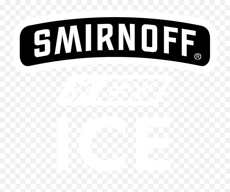 Smirnoff Ice Logo Black And White - Language Emoji,Ice Logo