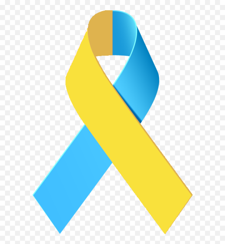 Cancer Ribbon Awareness Ribbons Clip Art - Yellow And Teal Downs Syndrome Ribbon Png Emoji,Cancer Ribbon Clipart