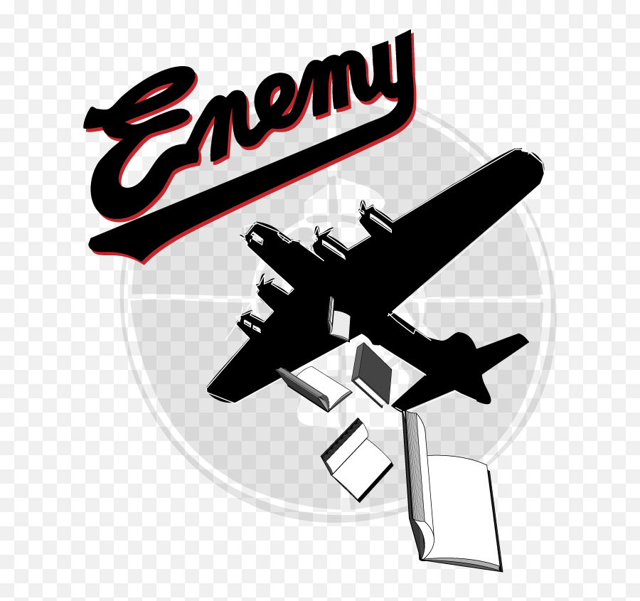 Public Enemy Enemy Books - Aircraft Emoji,Public Enemy Logo