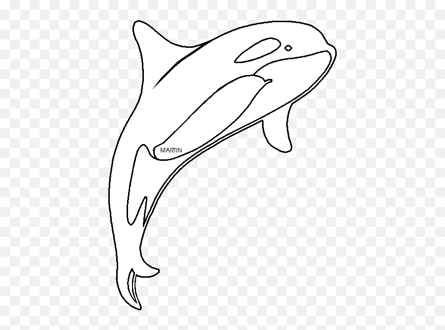 State Marine Mammal - Fish Emoji,Orca Clipart
