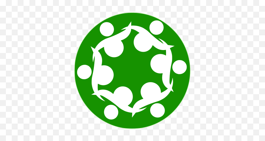 Download Hd A Stylized Circle Of People - Open Source Community Logo Png Green Emoji,Community Icon Png
