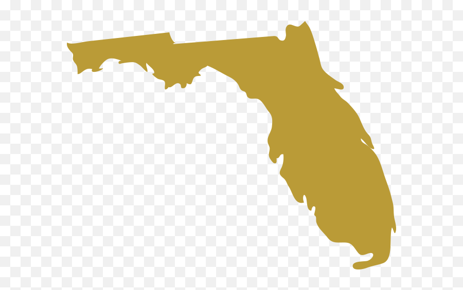 Ucf - Florida Topographic Map Clipart Full Size Clipart Florida Silhouette Clipart Emoji,Ucf Logo Png