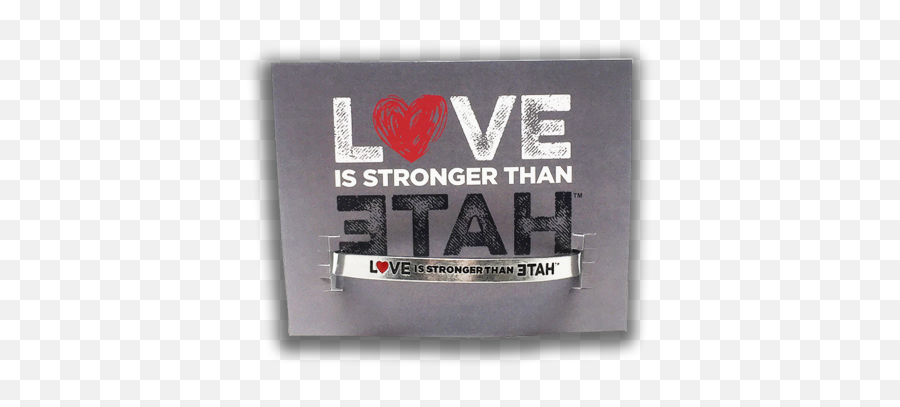Love Is Stronger Than Hate Cuff - Buy American Emoji,Stronger Than Hate Logo