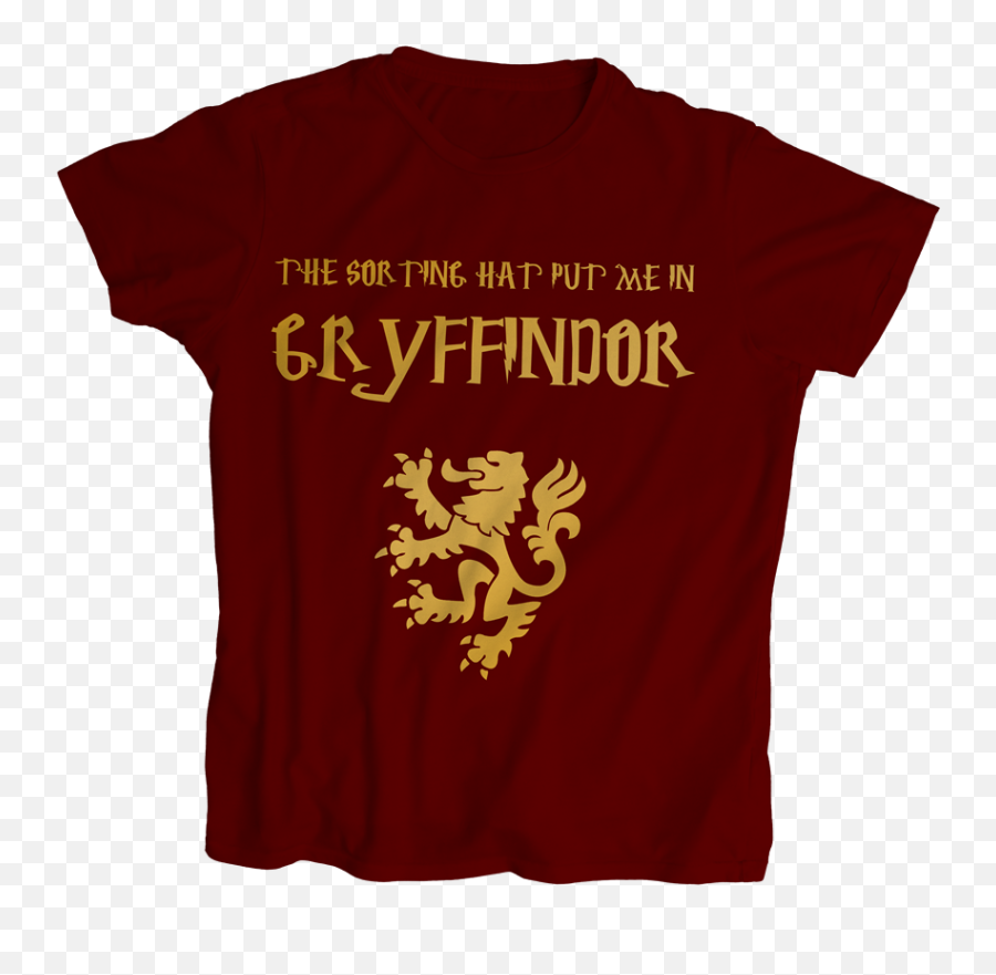 Gryffindor Png - Gryffindor Tshirt Active Shirt Short Sleeve Emoji,Gryffindor Png