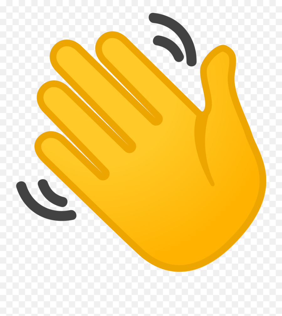 Waving Hand Emoji Meaning With,Hand Emoji Png