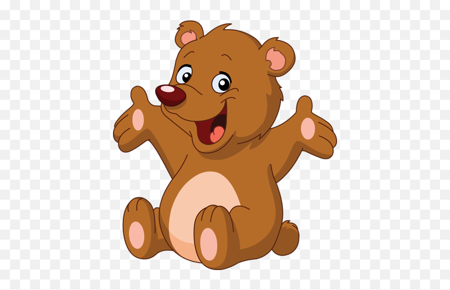 Happy Teddy Bear Clipart Png Download - Happy Teddy Bear Emoji,Bear Clipart