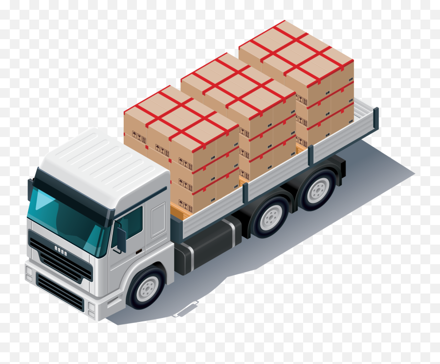 Pickup Truck Cargo Semi - Trailer Truck Load Png Download Emoji,Truck Clipart Png