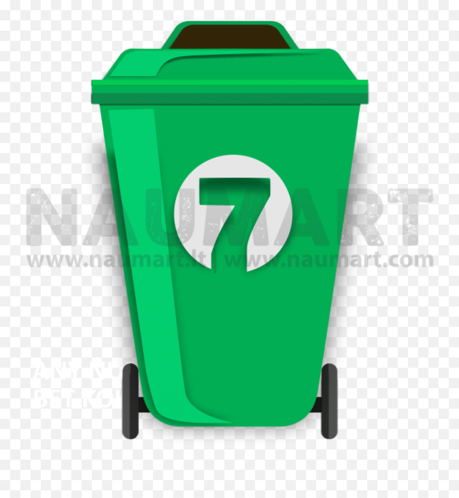 Number Custom Sticker For Recycle Bin - Naumart Emoji,Recycle Bins Clipart