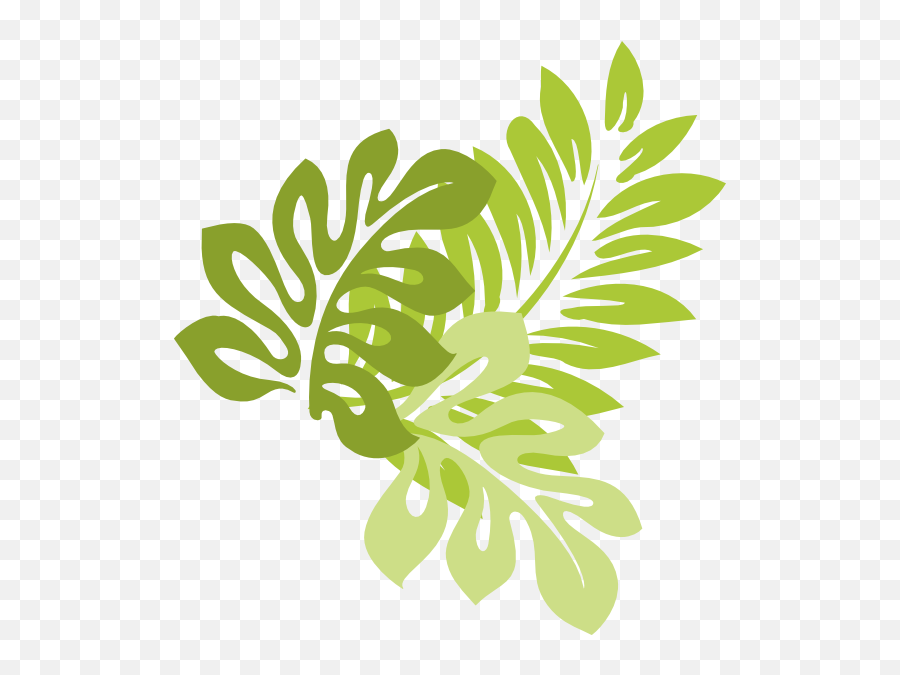 Jungle Leaves Clip Art - Clip Art Library Jungle Leaves Cartoon Png Emoji,Jungle Clipart