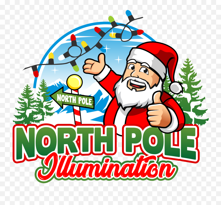 North Pole Illumination Logo Design - 48hourslogo Emoji,Christmas Logo Design