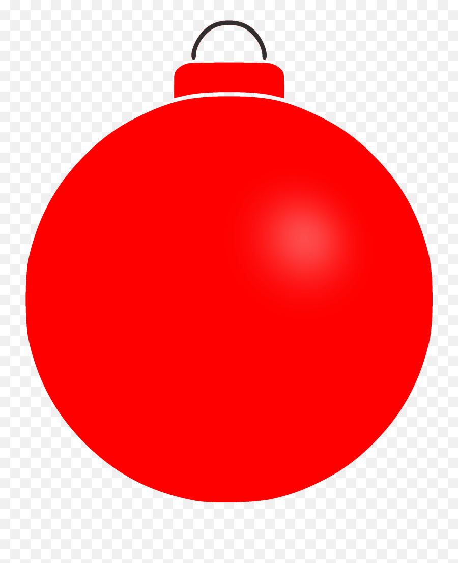 Download Hd Decoration Clipart Bauble - Plain Christmas Emoji,Christmas Decoration Clipart