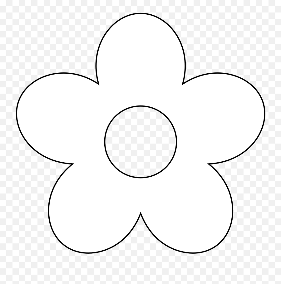Free Flower Images Black And White - Dot Emoji,Flowers Clipart Black And White