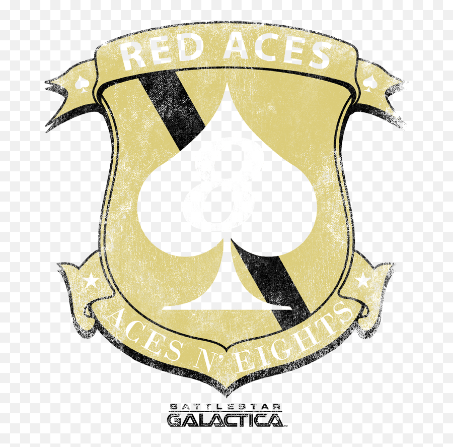 Battlestar Galactica Red Aces Badge - Art Emoji,Battlestar Galactica Logo