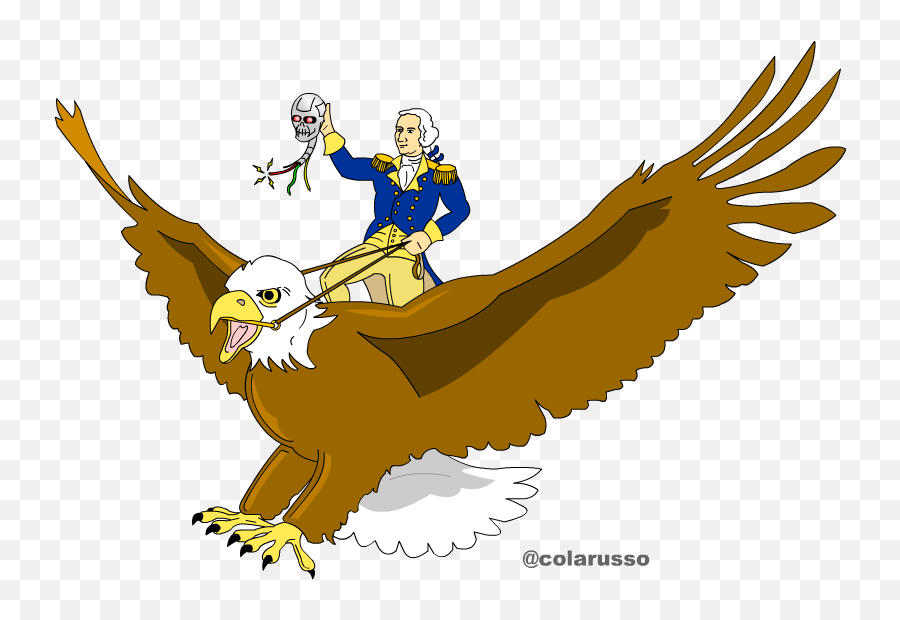 Eagles Clipart Sad Eagles Sad Transparent Free For Download - George Washington Riding A Bald Eagle Emoji,George Washington Clipart