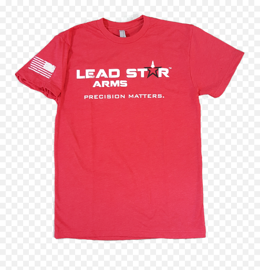 T - Shirt Lead Star Logo Red Short Sleeve Emoji,Star Logo