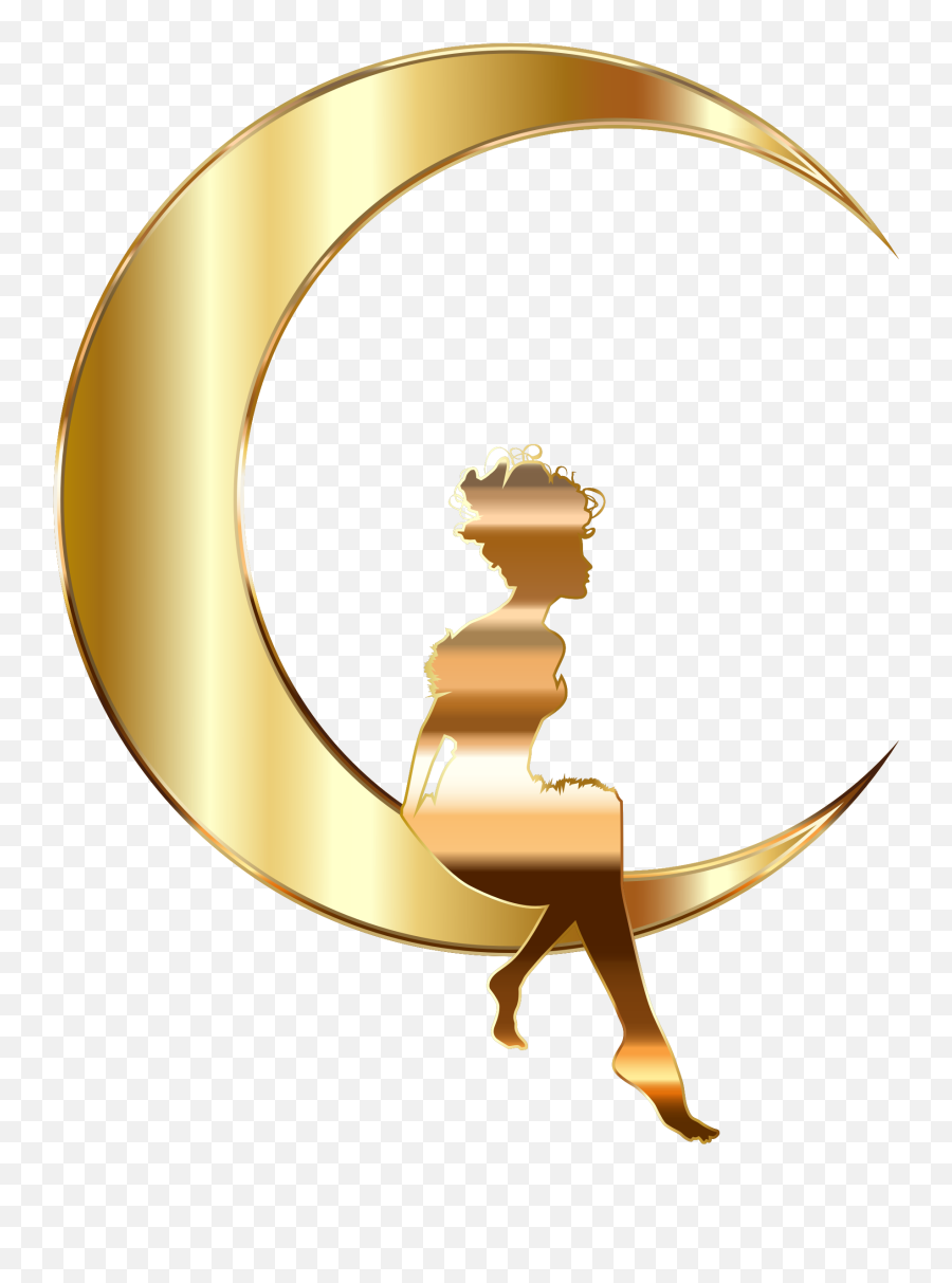 Download Lunar Clipart Transparent Background - Gold Moon Clipart Transparent Background Png Of Moon Emoji,Moon Transparent