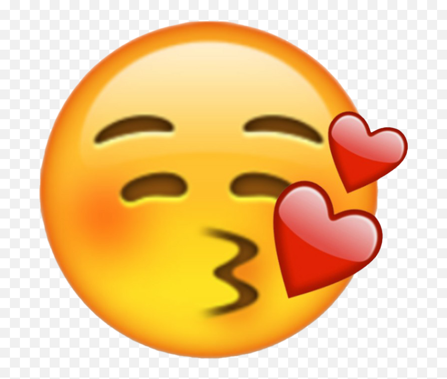Heart Kiss Smiley Png Transparent Image - Lips Kisses Emoji,Smiley Png