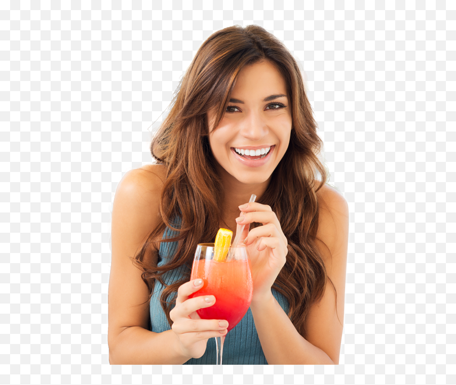 Women Drinking - Woman Drinking Juice Png Emoji,Drinking Png