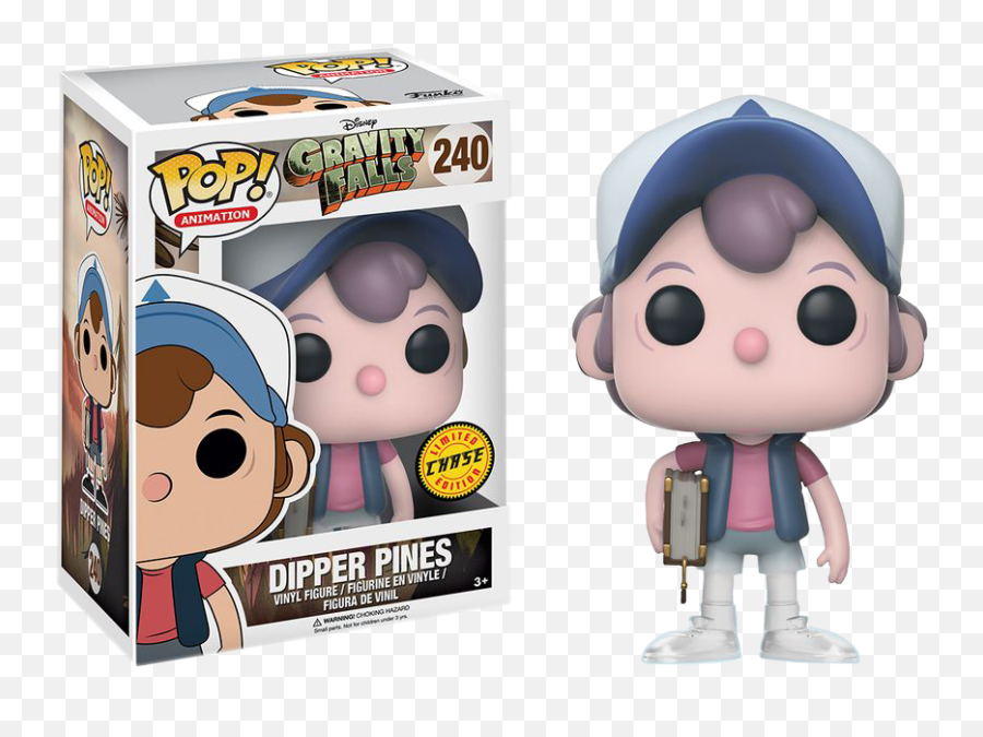 Funko Pop Gravity Falls - Dipper Pines 240 Chase Chance Gravity Falls Funko Pop Chase Emoji,Gravity Falls Png