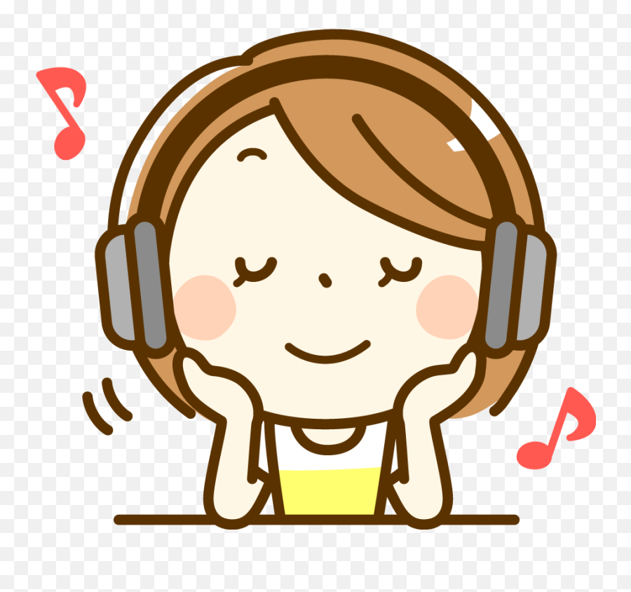 Music Png Transparent Cartoon Emoji,Hear Clipart