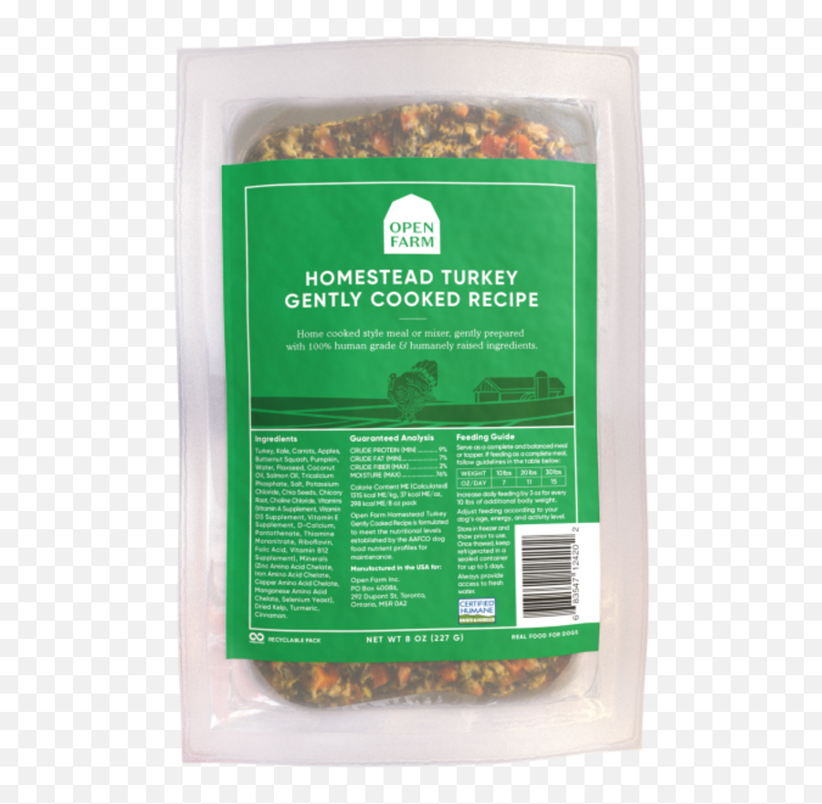 Open Farm Frozen Dog Food Gently Cooked - Open Farm Gently Cooked Turkey Emoji,Cooked Turkey Png