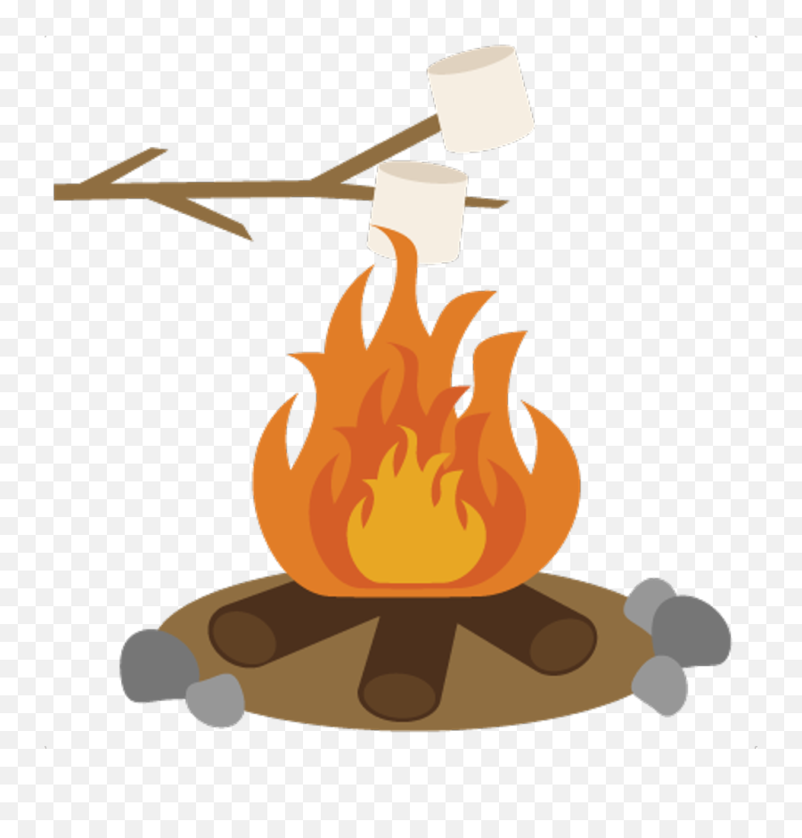 Camper Clipart Roasting Marshmallow Picture 148823 Camper - Campfire Smores Clipart Emoji,Camper Clipart