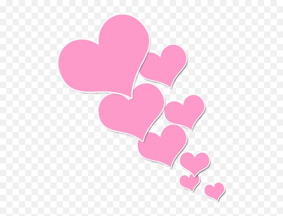 View Full Size Pink Color Heart Clip Art - Heart Pink Emoji,Cute Heart Png
