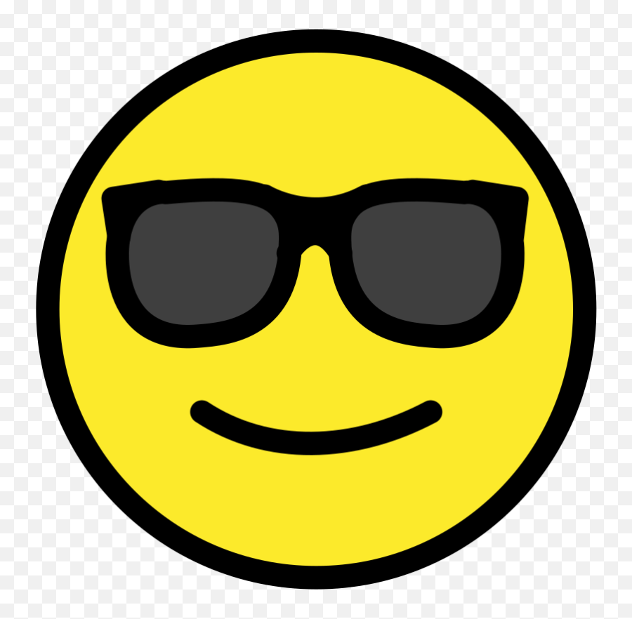 Fileopenmoji - Color 1f60esvg Wikipedia Emoji,Pixel Sunglasses Transparent